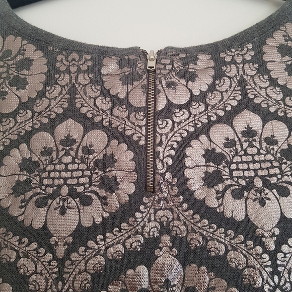 Anthropologie Moth Drawing Room Metallic Top - Picture 5 of 6